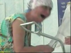 92 years old granny rough fisted by a doctor